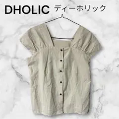 DHOLIC ディーホリック ノースリーブ ブラウスシャツ 前ボタン