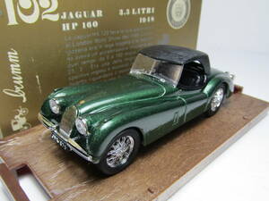 Jaguar 1/43 ジャガー HP160 幌クローズド XK120 1948 HP160 スピードグリーン Classics brumm Made in Italyイタリア製 ヴィンテージ GB