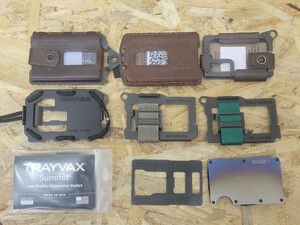 Y TRAYVAX ASCENT タクティカルウォレット 他9点まとめて トレイバックス マネークリップ ミニマリスト レザーウォレット USA製