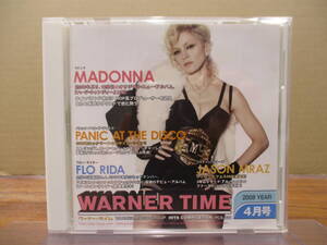 RS-6853【CD】非売品 プロモ ワーナー・タイム 2008.4月号 WARNER TIME マドンナ MADONNA ジェイソン・ムラーズ JASON MRAZ 他 PCS-822 