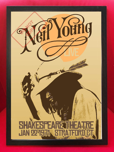 ポスター★ニール・ヤング☆Neil Young 1971年コンサートレアポスター★CSN&Y/Harvest/クロスビー,スティルス,ナッシュ&ヤング