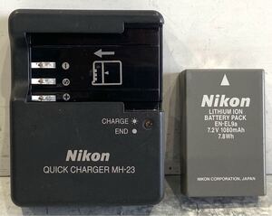 241031D☆ Nikon QUICK CHARGER MH-23 BATTERY PACK EN-EL9a セット♪配送方法＝おてがる配送宅急便(EAZY)♪