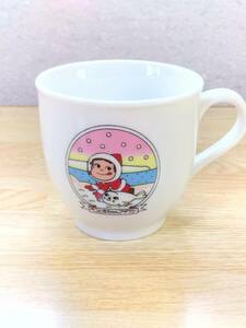 PEKO★プリンカップ「ペコと赤ちゃんアザラシ」★陶器 マグカップコーヒーカップコップ 食器 ペコちゃん当時 マスコット 不二家 Fujiya Cup