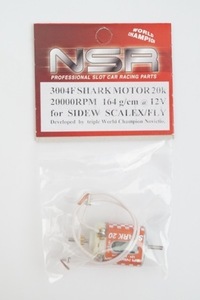 新品 NSR 1/32 SHARK MOTOR 2000RPM 164g/cm 12V for SIDEW SCALEX/FLY サイドワインダー ギア モーター 3004F スロットカー