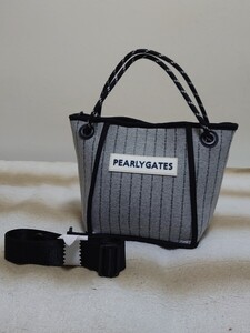 完売品 未使用品☆PEARLY GATES パーリーゲイツ PGロゴストライプ柄カートバック ☆