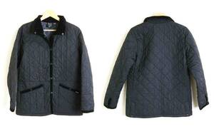 ■AIGLE【エーグル】黒系 コーデュロイ×キルティング ジャケット M