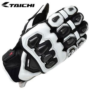 RS TAICHI RSタイチ RST422 ハイプロテクション レザーグローブ カラー:WHITE/BLACK サイズ:M