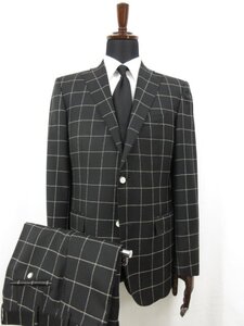 未使用品 【CC COLLECTION CORNELIANI CCコレクションコルネリアーニ】 2ボタン スーツ (メンズ) size50-8R ブラック 格子柄 ■27HR3572