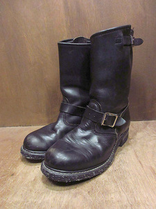 ビンテージ70’s●エンジニアブーツ黒size 9M●241206j1-w-bt-26cm古着1970sレディース革靴レザーワークブーツ