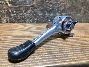 昭和レトロ【 SUNTOUR POWER SHIFT LEVER 】 サンツアー パワー シフトレバー シングル 28.6mm 新品 経年保管品 検) Vintage 当時物