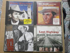 ハンク・ウィリアムス 4枚 「I Saw The Light」「Beyond The Sunset」「Live at the GrandOle Opry」「Tribute To Hank Williams-v.a.」