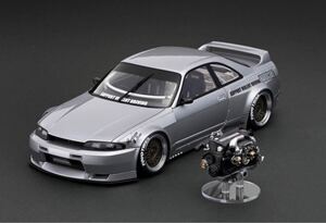 イグニッションモデル Ignitionmodel WEB限定IG30311/18 PANDEM GT-R(BCNR33) Silver With Engine