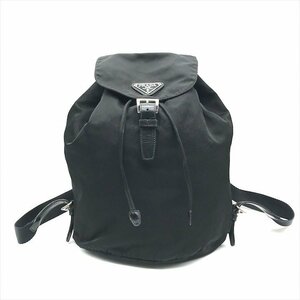 1円 良品 PRADA プラダ 三角ロゴ ナイロン テスート リュック バックパック ブラック k2429