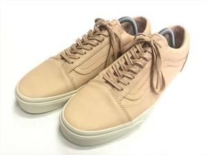 VANS OLDSKOOL ベジタブルタンニン レザー ピンクベージュ US9.5 (27.5cm) アメリカ企画限定!! バンズ オールドスクール