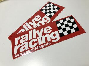 【正規品　送料無料】ラリーレーシング ステッカー　rallye racing ベンツ BMW アウディ　ワーゲン　ランボルギーニ フェラーリ　2枚セット