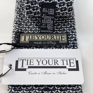 TIE YOUR TIE【タイユアタイ】 ネイビーニットネクタイ ニットタイ トリコット　Tricot 新品　未使用　タグ付き