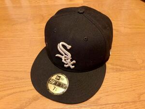 NEW ERA ニューエラ シカゴ ホワイト ソックス キャップ 帽子 ブラック 59FIFTY MLB WHITE SOX WORLD SELIES ワールドシリーズ 7 1/4