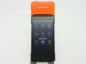 中古　 StarPay SUNMI V2 Pro スマートターミナル プリンター搭載 POS System 初期化済み/通電確認済み　　ジャンク品　送料無料　送料無料