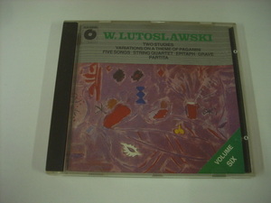 ■CD　WITOLD LUTOSLAWSKI ヴィトルト・ルトスワフスキ / TWO STUDIES FOR PIANO ポーランド盤 POLSKIE NAGRANIA PNCD 045 ◇r3924