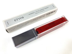 未使用　エトヴォス　ETVOS　ミネラルリッププランパー　シア―　唇用美容液　リップグロス　6.7ｇ　フレッシュレッド　KES-2413