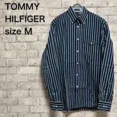 【TOMMY HILFIGER】トミー 長袖シャツ ストライプシャツ お洒落