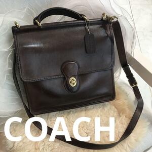 COACH　オールド　ヴィンテージ　ショルダーバッグ　レザー　斜め掛け