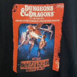 STRANGER THINGS ストレンジャーシングス Tシャツ XL D&D Dungeons & Dragons ダンジョンズ＆ドラゴンズ Netflix ネットフリックス 