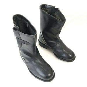 70sポーランド軍物?/Vintage☆1973/olejoodporne/UNIWARSAL☆本革/ミリタリーブーツ【26.0/黒/BLACK】コマンド/コンバット/Shoes○bWB89-8