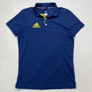 48 adidas アディダス COMBAT SPORTS コンバット スポーツ 半袖 ポロシャツ GOLF ゴルフ CLIMACOOL ロゴ刺繍 トレーニング ネイビー 40902T