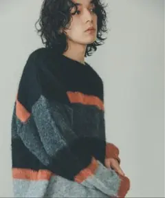 【YOEL】mulch boarder knit マルチボーダーニット