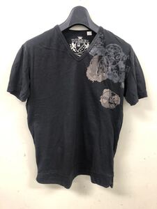 ディーゼル Diesel プリントVネックTシャツ M