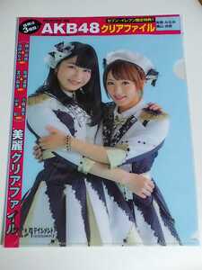 横山由依　高橋みなみ　クリアファイル　AKB48　アイドル　激カワ衣装姿　新品　未使用　未開封　希少品　入手困難　【管理YF-2022-YY-TM】