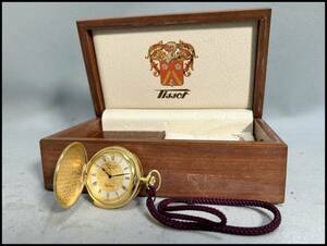 ★TISSOT ティソ Tissot & Fils Depuis 1853 懐中時計 ミニッツリピーター 17石 ゴールドカラー 稼働品★