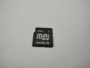16MB　メガバイト　SanDisk　miniSDカード　メモリーカード　ミニSDカード