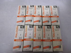 10個 OSRAM J12V75W-EZS/M 75W 口金EZ10 ハロゲンランプ 