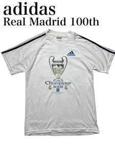 希少　adidas Real Madrid　レアルマドリード 100th 優勝記念　Tシャツ　ゲームシャツ