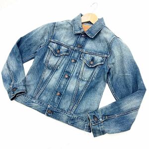 ■リーバイス LEVIS 【最強 最高の色落ち感♪】【古着ならではの味のある一枚♪】ジージャン デニムジャケット Sサイズ■C74