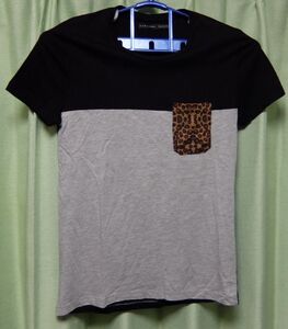 ZARA MAN　半袖Tシャツ　S　ザラ　ポケット ヒョウ柄　中古