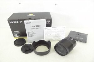 ▼ 1円スタート ▼ Nikon ニコン NIKKOR Z 35mm f/1.8 S レンズ 中古 241205K2327