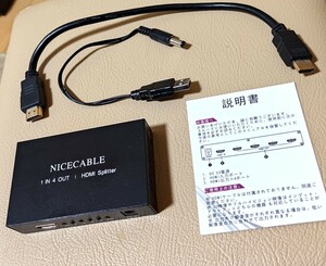 ⑪NICECABLE HDMI Splitter HDMI分配器 HDMIスプリッター