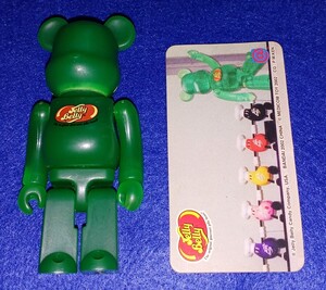 即決 送料無料 メディコムトイ BE@RBRICK ベアブリック 2002 JellyBelly 100％ Green apple ① / ジェリーベリー ジェリービーンズ