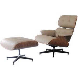 イームズラウンジチェア オットマン モスベージュ×ウォールナット　ソファ ソファー sofa 椅子 イス　eames