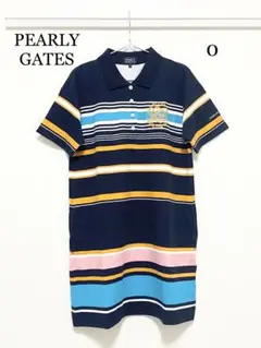 0661 PEARLY GATES ストレッチポンチローマー ポロワンピース