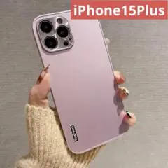 【新品未使用】iPhone15Plusケース ライトピンク