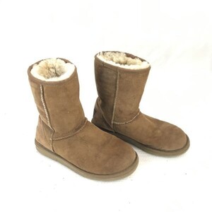 希少ニュージーランド製☆UGG Australia/アグ☆高級シープスキン/ムートンブーツ【W6/23.0前後/茶/BROWN】Shoes◇bWB76-22