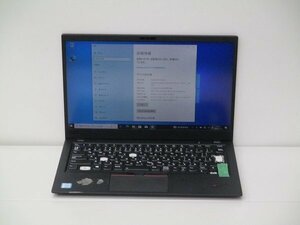 【1円スタート】lenovo ThinkPad X1 Carbon 6th Gen 20KGS3LV01 Core i5 8350U 1.7Ghz 16GB 256GB(SSD) 14インチ FHD Win10 Pro 64bit