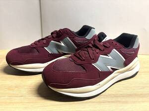 未使用 26.5cm D ニューバランス M5740HL1 バーガンディ new balance