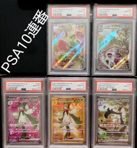 ◆極希少 PSA10　5連番！　ニャオハ　ニャローテ　マスカーニャ　AR/SR/UR/SAR　075, 076, 086, 101, 096/105　ポケモンカード◆