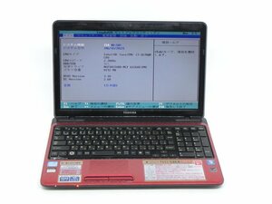 TOSHIBA　T451/58ER i72670QM 2.2GHZ　8GB　BIOSまで表示　詳細不明　ノートPCパソコン　ジャンク品