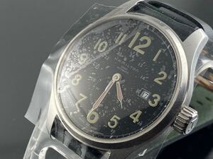 [M009]1円～☆メンズ腕時計 AUTOMATIC ハミルトン カーキ HAMILTON KHAKI SWISS MADE 動作品ジャンク